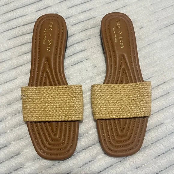 NEW Rag & Bone Raffia Slides - Picture 4 of 8